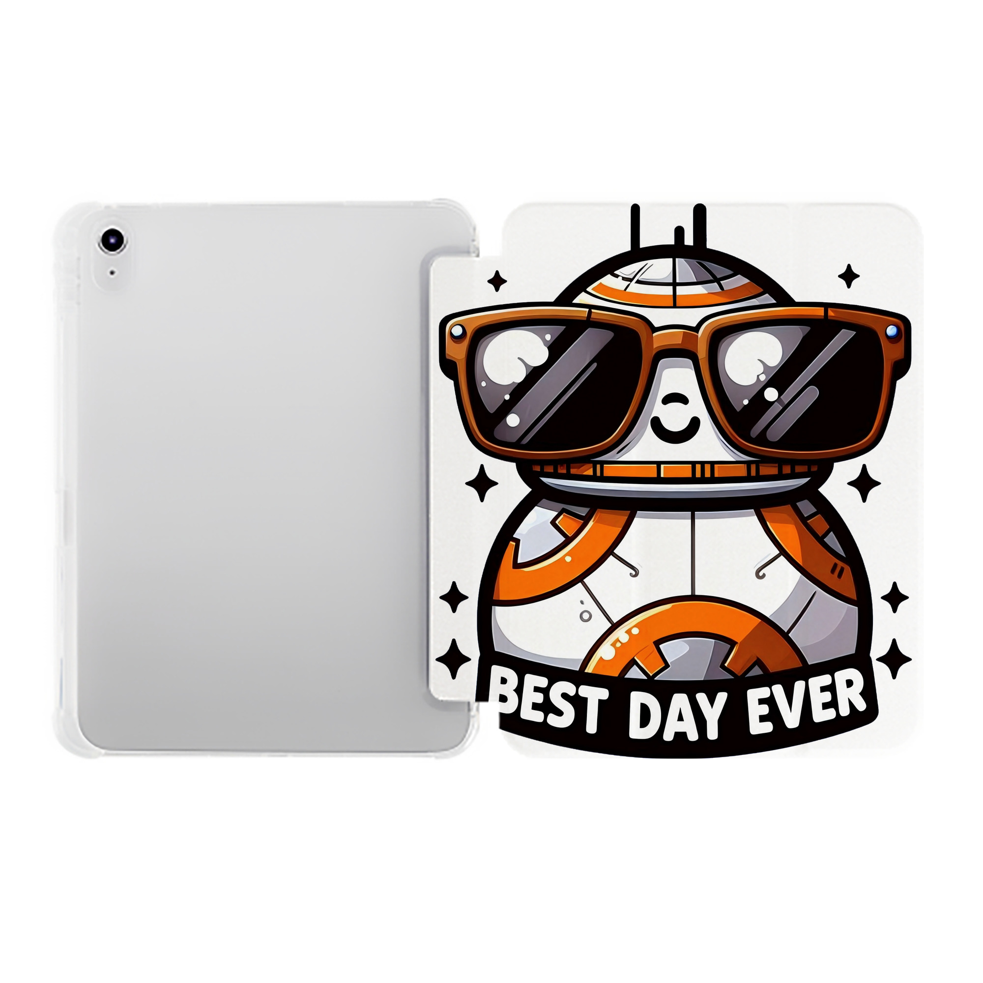 （画像用） スター・ウォーズ Star Wars IPad ケース ペン収納付き 三つ折りスタンド PUレザー×シリコン 対応機種9.5/10.5/10.9インチ